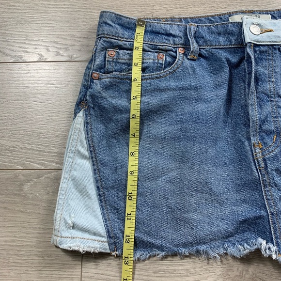 We The Free By Free People Patchwork Mini Denim Skirt - Picture 12 of 14